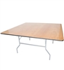 60" Square Plywood Round Folding Tables