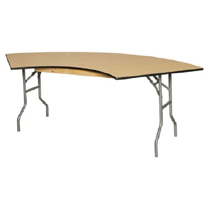 WHOLESALE 1/2 Moon Plywood Table