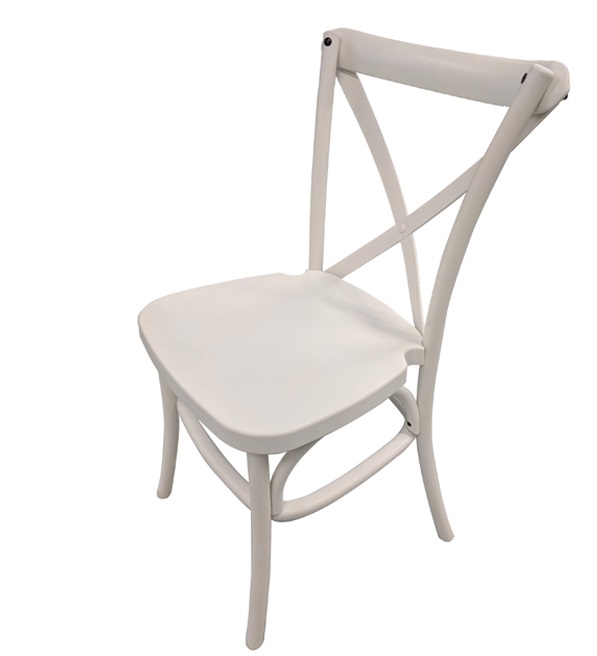 Discount White  Resin X Chair., Banquet Chairs