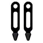 All Rite Products Pack Rack - Standard - Rubber Snubbers (Pair)