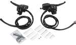 Bagger-Werx Complete Handlebar Control Kit with Backlit Amber LED Switches - Dual Disc - Black