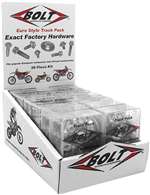 Bolt MC Hardware Euro Style Track Pack - 6 Pack
