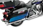Cycle Shack 3 1/2in. Mufflers for 1 3/4in. Header System - Slash-Down - Chrome