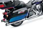 Cycle Shack 3 1/2in. Mufflers for 1 3/4in. Header System - Slash-Up - Chrome