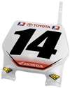 Cycra CRF Stadium Number Plate - Works Clear