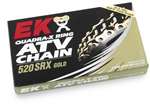 EK Chain 520 SRXG Quadra X-Ring Chain - 76 Links - Gold