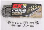EK Chain 520 MVXZ Quadra X-Ring Chain - 120 Links - Chrome