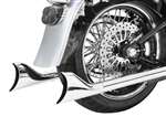 Freedom Performance 2 1/2in. Sharktail End Cap - Chrome
