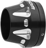 Freedom Performance 4 1/2in. American Outlaw End Cap - Black/Chrome