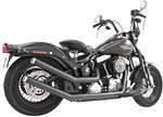 Freedom Performance Upsweeps Exhaust System - Star End Cap - Black Body with Chrome Tips
