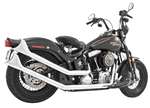 Freedom Performance Upsweeps Exhaust System - Sharktail End Cap - Chrome Body with Chrome Tips