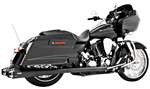 Freedom Performance American Outlaw Dual Exhaust System - Black Body with Black Tip