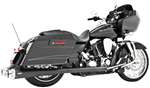 Freedom Performance American Outlaw Dual Exhaust System - Black Body with Chrome Tip