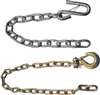 Safety Chain, 1/4" x 24" w/Safety Hook, 5,000 lbs., Pair