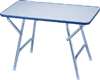 Folding Table, White/Blue