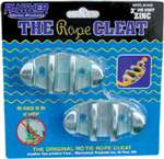 Rope Cleat, 4", Zinc Plated, 2-Pack
