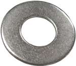 Flat Washer, SS,  #1/4, (10)