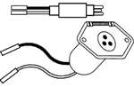 Male Plug, 10 ga. 2-wire