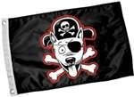 Pirate Dog Flag, 18.5" x 10"