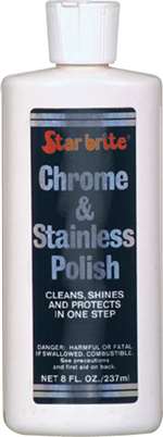 Chrome/Stainless Polish, 8 oz.