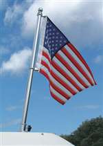 24" SS Pole, 16" x 24" Recommended Flag Size
