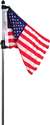 Flag Pole, Telescoping, w/U.S. Flag