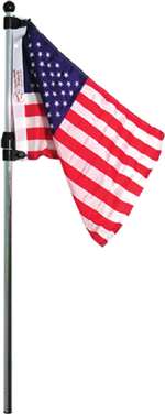 Flag Pole, Telescoping, w/U.S. Flag