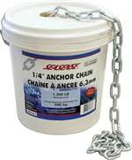 Anchor Chain, 1/4" x 70', Bulk, 1300 lb Load