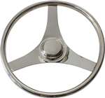 Stainless Steel Steering Wheel, 15-1/2"