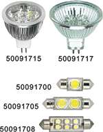 MR-16 LED Bulb, 12 x 5mm