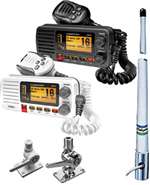 VHF Radio, Economy Package, White
