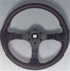 Leather Look Wheel, Black/Black