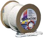 Anchor Line, TW, 3/8" x 150', White