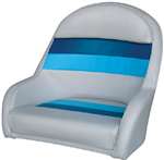 Captain's Chair, Light Grey/Navy/Blue