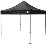 Norstar Canopy Black Powder-Coated Steel Canopy Frame with 600 Denier Top - 10x10 - Red