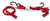 Paragon Powersports High Roller Ultra Ratchet Tiedowns - Red