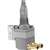 Pingel Guzzler Fuel Valve - 3/8in. NPT - 90 Deg. Dual 5/16in. Outlets - Clear Anodized