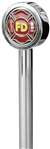 Pro Pad 13in. Stainless Steel Flag Pole with Topper - Firefighter