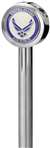 Pro Pad 9in. Stainless Steel Flag Pole with Topper - Air Force