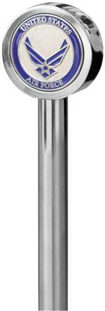 Pro Pad 9in. Stainless Steel Flag Pole with Topper - Air Force