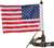 Pro Pad Sport Rack Square Mount With 6in.x9in. USA Flag