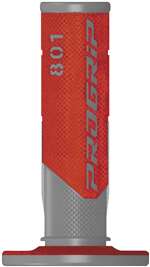 Pro Grip 801 Hybrid Duo-Density Cross Grips - Gray/Red