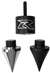 Street Bikes Unlimited Bar Ends - Pointed - Black