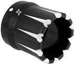 Xtreme Machine Dominate Exhaust Tip for Vance and Hines 3.5in. Exhaust - Black Cut