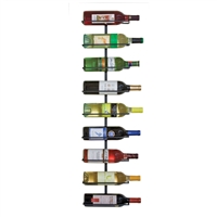 wine ledge 9 bottle wall rack