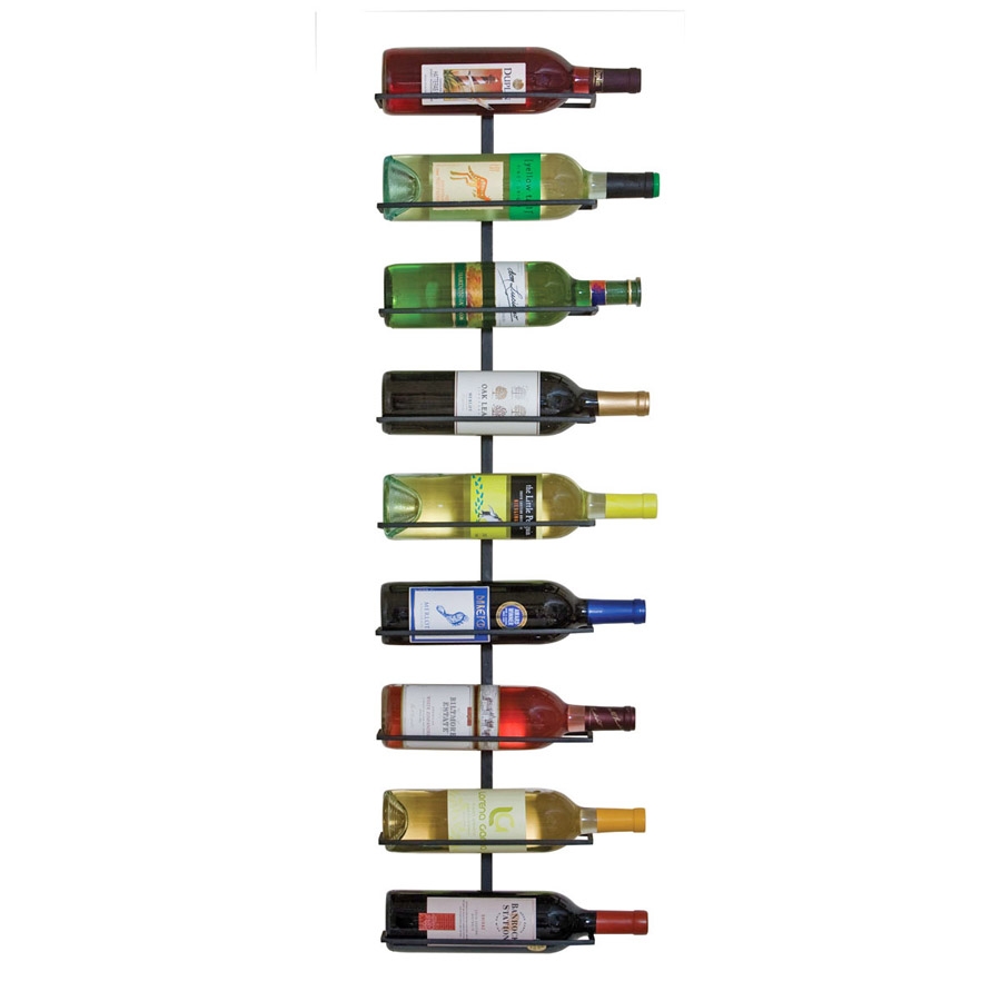 Wine Ledge 9-Bottle Wall Rack