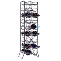 Scaffovino 18-Bottle Floor Rack, Black