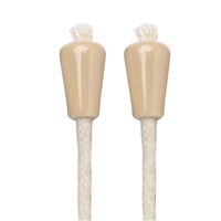 Afterglow Ceramic Beige Bottle Wick, Set of 2