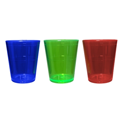 Acrylic Shot Glasses, 3-Pack