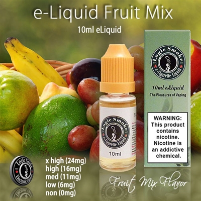 Blended fresh fruit vape juice.